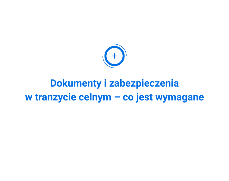dokumenty w tranzycie celnym