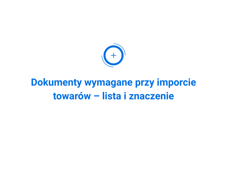 Dokumenty importowe