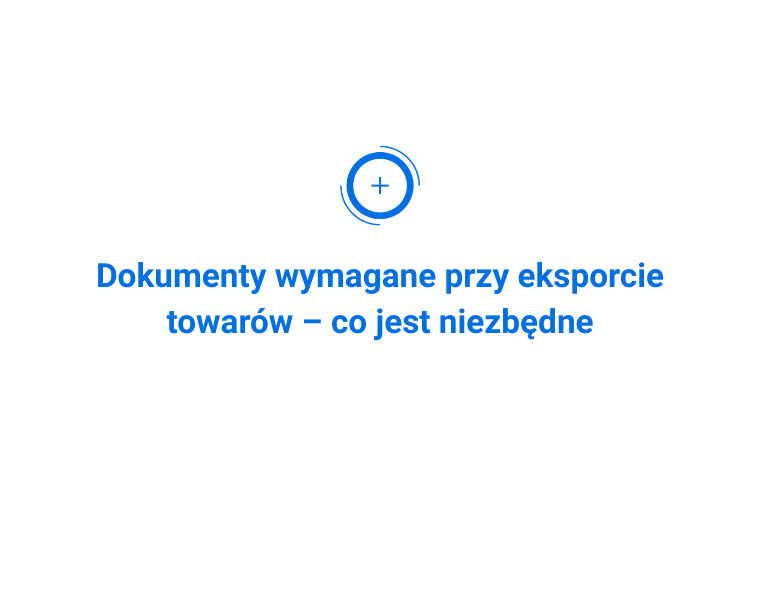 dokumenty eksportowe