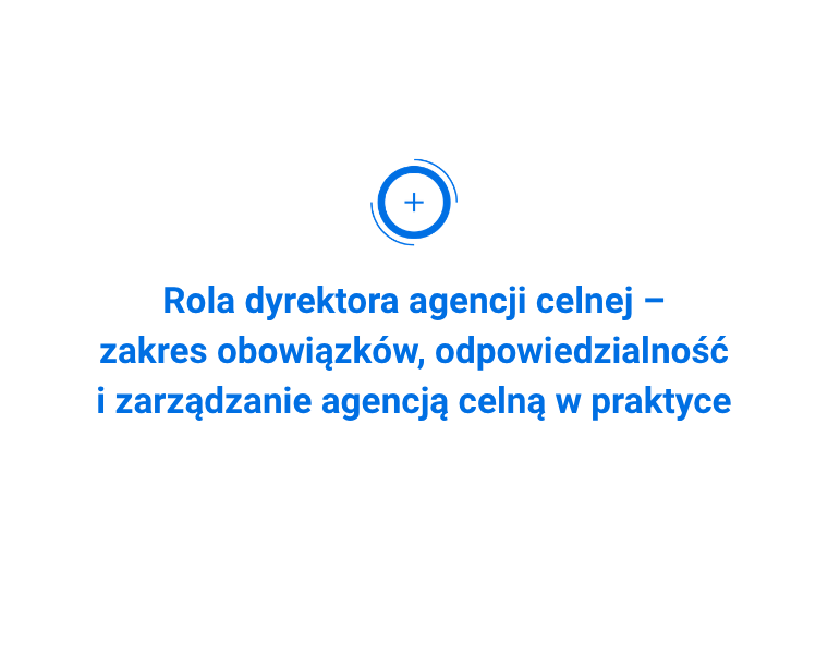 Dyrektor agencji celnej