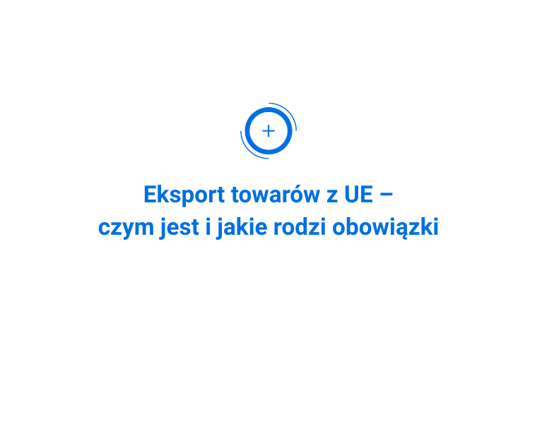 eksport towarów