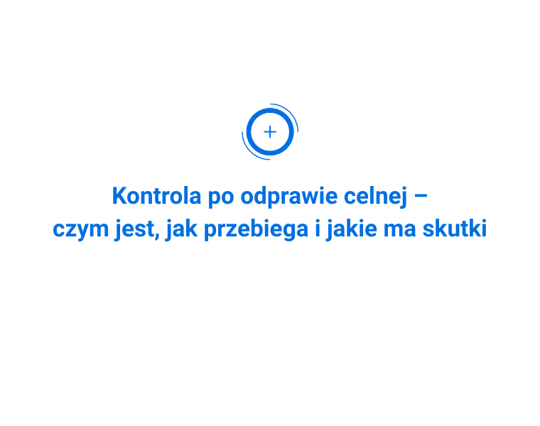 Kontrola po odprawie celnej