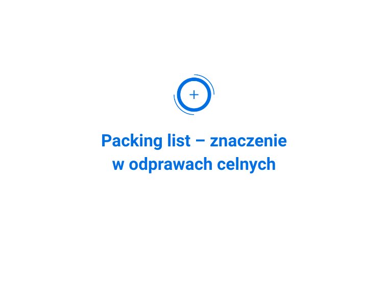 Packing list