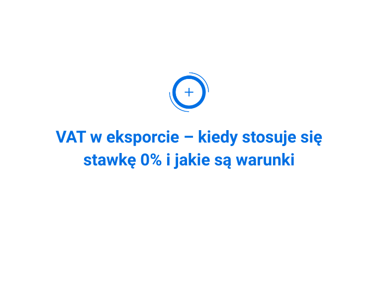 vat przy eksporcie